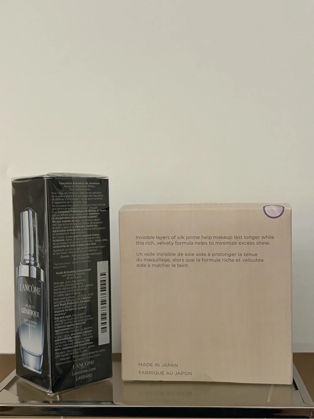 Lancôme Génifique Serum & Tatcha Silk Canvas Primer Bundle New